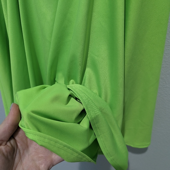 Black Halo Dex Mini Dress in Neon Lime Dress - Picture 6 of 7